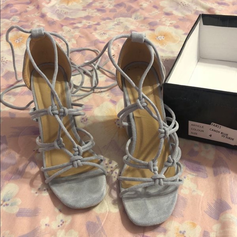 Pretty little thing strapped heels